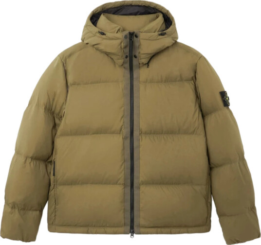 Stone Island Matt Ripstop Cordura Down Jacket Green