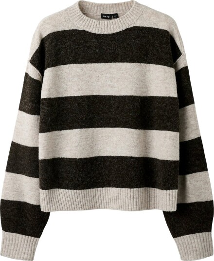LMTD Genser Strikk Short Noos NlfBynthe Peyote/W. Blac LMTD 15 16 år (170 176) Genser Beige Brun Svart