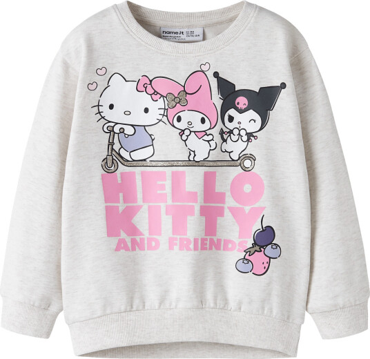Name It Nmfabara Hellok Nreg Sweat Bru Noos Sky Beige 122 128