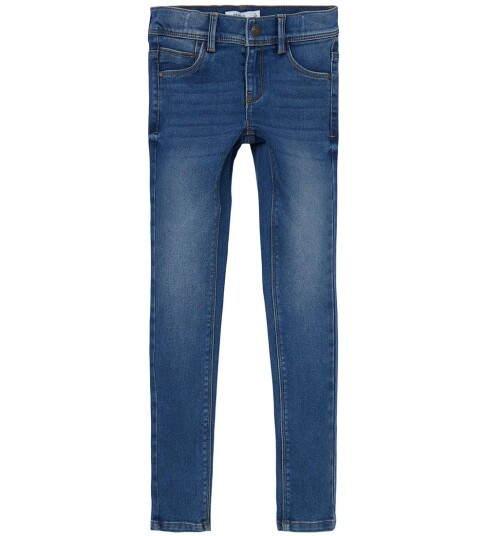 Name It Nkfpolly Skinny Jeans Barneklær Medium+ Blue Denim Størrelse 122