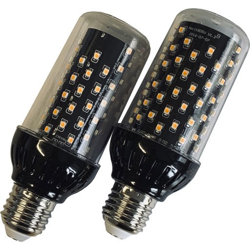 Flammepære E27 3W 1830K 300 lumen sort/klar Flammepære E27 3W 1830K 300 lumen sort/klar
