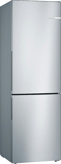 Bosch Serie 4 186 cm Frittstående Kjøleskap/Fryser med Rustfritt Stål og Vitafresh Bosch Serie 4 186 cm Frittstående Kjøleskap/Fryser med Rustfritt Stål og Vitafresh