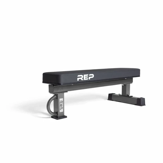 REP Fitness FB 5002 Flat Benk Narrow Pad   Matt Svart