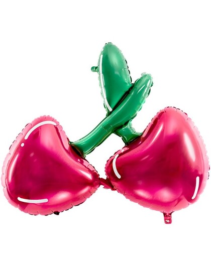 PartyDeco Folieballong Kirsebær - 1-pakning