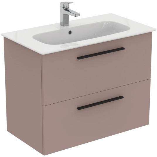 IDEAL STANDARD I.LIFE A BADEROMSMØBEL 840X460 GREIGE MATT M/SORT HÅNDTAK IDEAL STANDARD I.LIFE A BADEROMSMØBEL 840X460 GREIGE MATT M/SORT HÅNDTAK