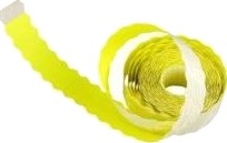 Etiket 26X12 Mm Let Aftagelig Gul Til Prispistol,1500 Stk/Rl   1500 Stk.