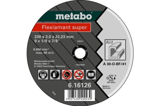 Metabo Kutteskive 12,5 cm med Nedtrykket Senter for Vinkelsliper Metabo Kutteskive 12,5 cm med Nedtrykket Senter for Vinkelsliper