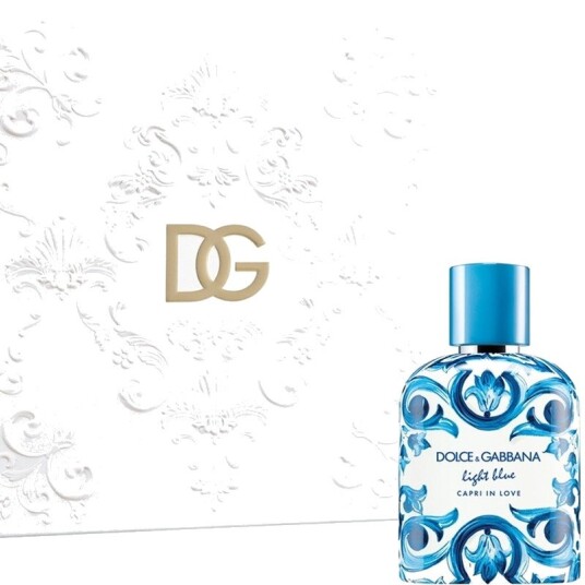 Giftset Dolce & Gabbana Light Blue Capri in Love Pour Homme Edt 100ml + Light Blue Pour Homme 10ml