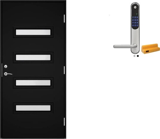 Ytterdør Swedoor Clever-Line+ Rago med Yale Doorman Classic Home