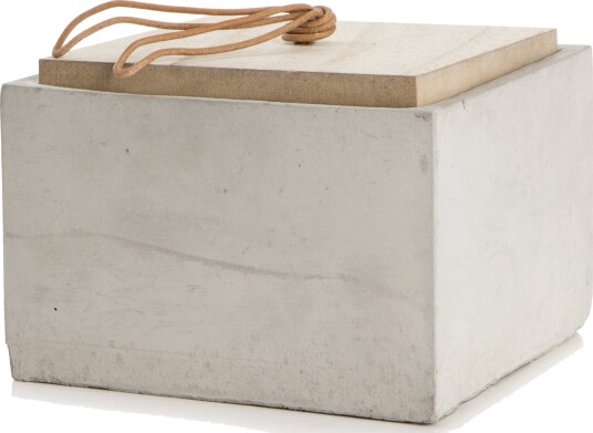 Enjoy Design Krukke sement m/trelokk H:10cm