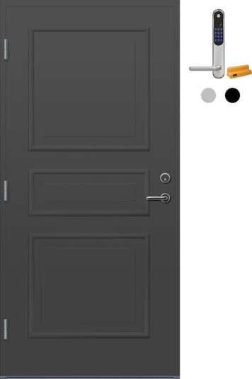 Ytterdør Bygg1 Arendal med Yale Doorman Classic Home
