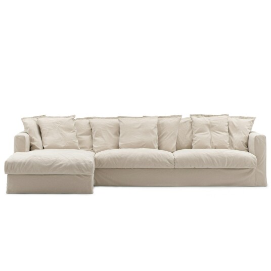 Decotique Le Grand Air 3 Seter Sofa Bomull Divan Venstre Beige