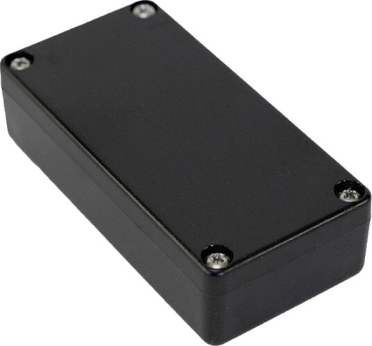 Hammond Electronics 1551WKBK 80 × 40 × 22 mm ABS Sort Kabinett