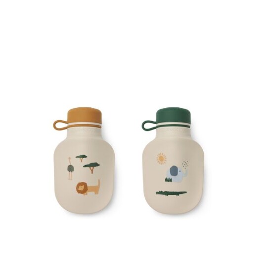 Liewood Lizzie Smoothie Flaske 2.pk. Safari Sandy Mix