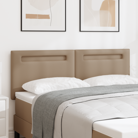 Sengegavl Enkel Design Kaffe 140 cm Kunstlær