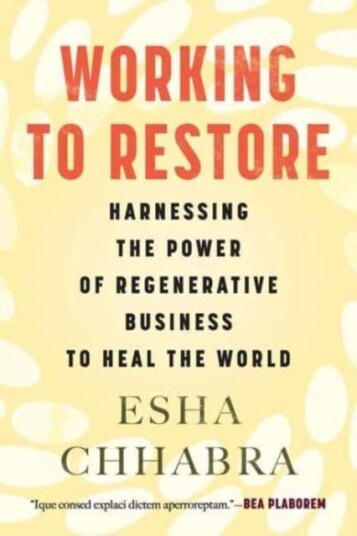 Working To Restore Av Esha Chhabra
