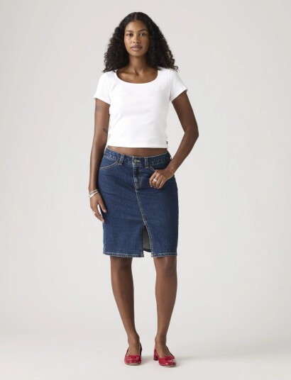 Levi"s® Low Midi Skirt Longer Days No Navy 30