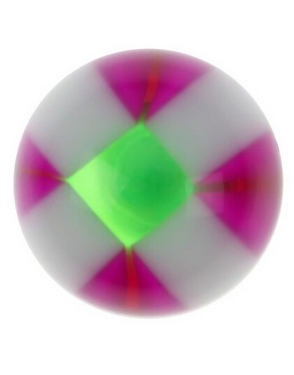 Utgått Ball Lilla Akrylkule 6 mm kule til 16 mm stang