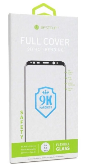 Partner Tele.Com Herdet Glass Fleksibel Nano Glass 5D Full Lim - For Samsung Galaxy S10 Svart (Hot Bending) - Fungerende Leser