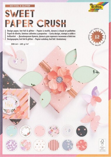 Papirblokk A4 12 ark Sweet Paper Crush Papirblokk A4 12 ark Sweet Paper Crush