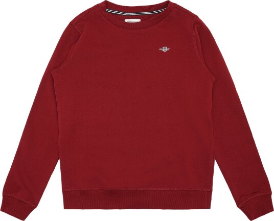 Gant Kids Shield Crew Neck Sweatshirt PLUMPED RED 122 Gant Kids Shield Crew Neck Sweatshirt PLUMPED RED 122