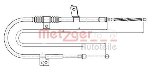 Tautrekk, håndbremse METZGER 17.2291