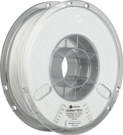 Poly Filament Polymaker Polymax Tough Petg 1.75 Mm 0.75 Kg Hvit