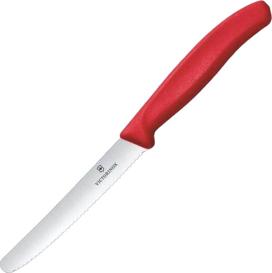 Victorinox Swiss Classic tomat og bordkniv 11 cm rød Victorinox Swiss Classic tomat og bordkniv 11 cm rød