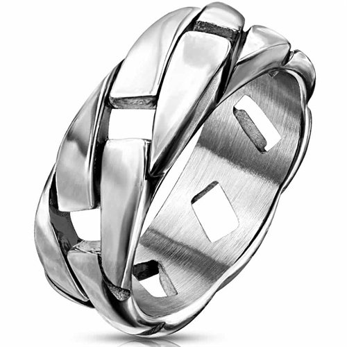 Link herrering i rustfritt stål 8 mm bred Link herrering i rustfritt stål 8 mm bred