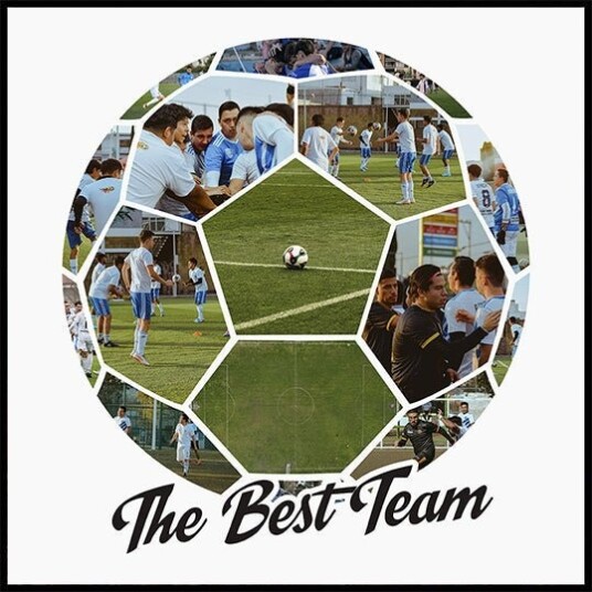 Soccer Ball Photo Collage Personal Plakat Plakat / 50x50cm Soccer Ball Photo Collage Personal Plakat Plakat / 50x50cm