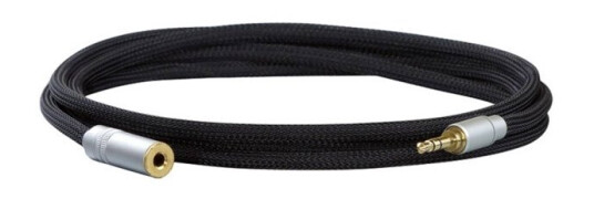 Dynavox 207379 Audio Forlængerkabel [1X Jacktilslutning 3,5 Mm 1X Jackstik 3,5 Mm] 3.00 M Sort
