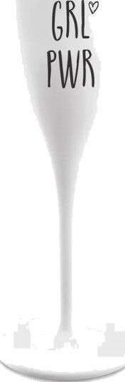 Koziol Cheers champagneglass med print 10 cl 6 pakning Grl pwr