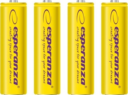 Esperanza Batteri 4 X Aa-Type Nimh 2000 Mah Gul EZA104Y Esperanza Batteri 4 X Aa-Type Nimh 2000 Mah Gul EZA104Y