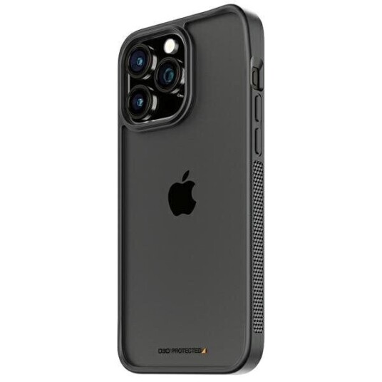 PanzerGlass D3O ClearCase Mobildeksel for iPhone 15 Pro Max - Svart