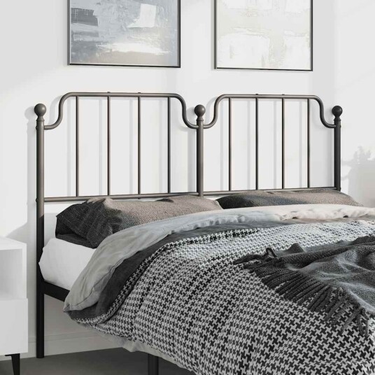  Sengegavl i metall svart 150 cm 8721012212305