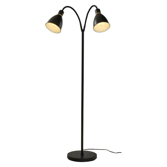 Aneta Lighting Idre gulvlampe - Svart/Messing 1674891-12-0 1711362-01-0