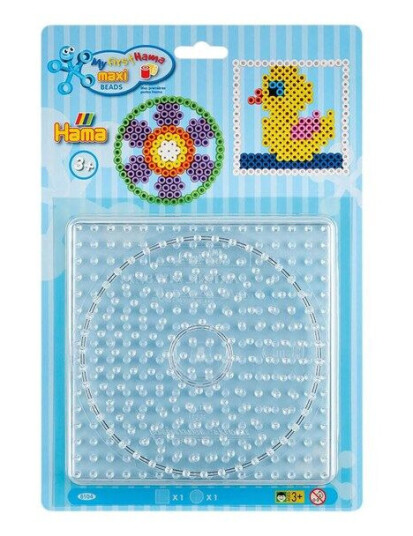 Hama Iron on Bead Plates Maxi - Circle and Square Hama Iron on Bead Plates Maxi - Circle and Square