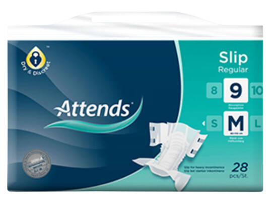 Attends Slip Regular 9, Medium, 28 stk.