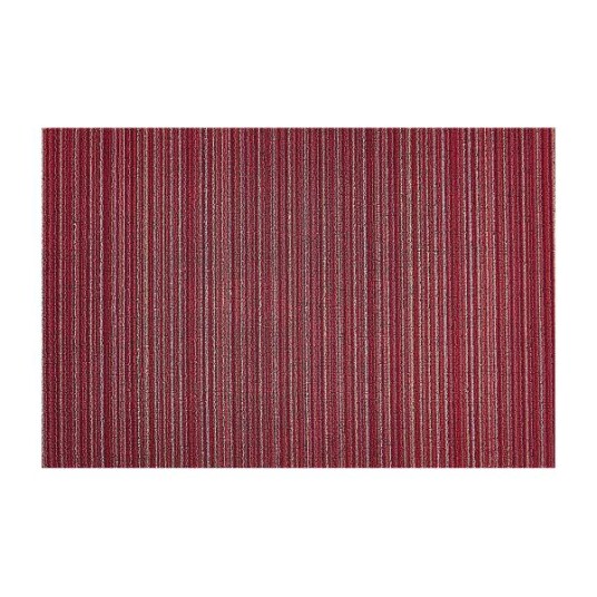 Chilewich - Skinny Stripe dørmatte 46x71 cm raspberry