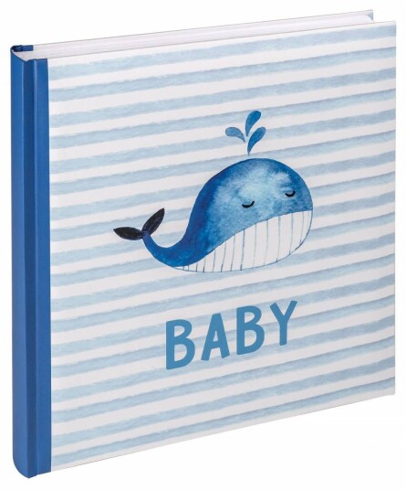 Walther Design Baby Sam fotoalbum BlÃ¥ 50 ark 28 x 30.5cm