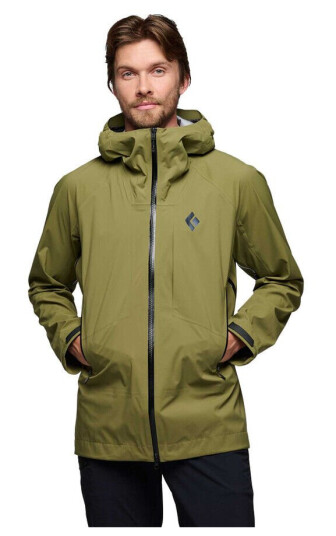 Black Diamond Men's Highline Stretch Shell Jacket Crag Green S, Crag Green