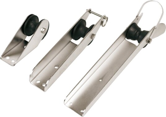 Ankerrulle fast i aluminium stor 280 mm 175 mm 54 mm 60 mm 31/63 mm 43 mm