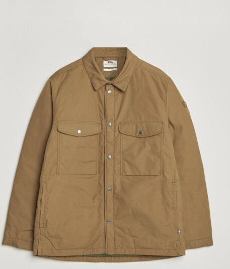 Fjellreven Övik Down Shirt Jacket Wood Brown