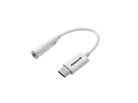 Usb-C To 3.5 Mm Audio Adapter, White Usb-C To 3.5 Mm Audio Adapter, White