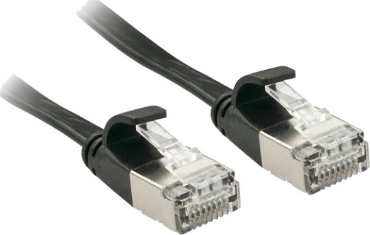 Lindy Rj 45 Cat6a U/Ftp Stp Svart 1 M