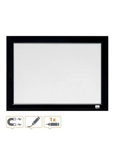 Nobo Whiteboard Black Frame 58.5x43cm Nobo Whiteboard Black Frame 58.5x43cm