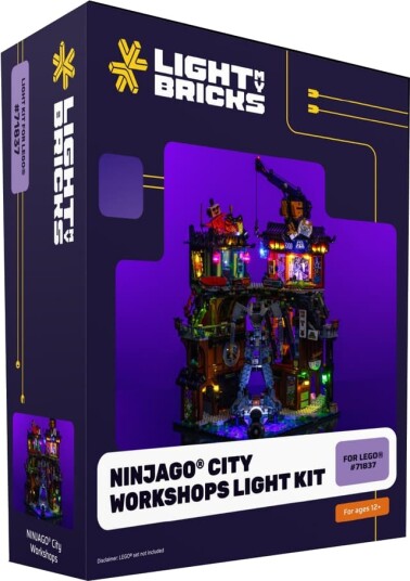 Light My Bricks™ NINJAGO City Workshops lyspakke