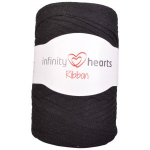  Infinity Hearts Ribbon Stoffgarn 02 Sort