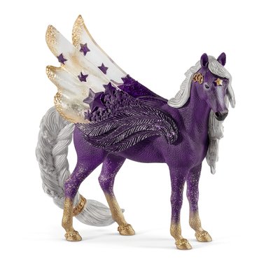 Schleich Bayala Stjerne Pegasus Figur - Lilla Plast 13 cm