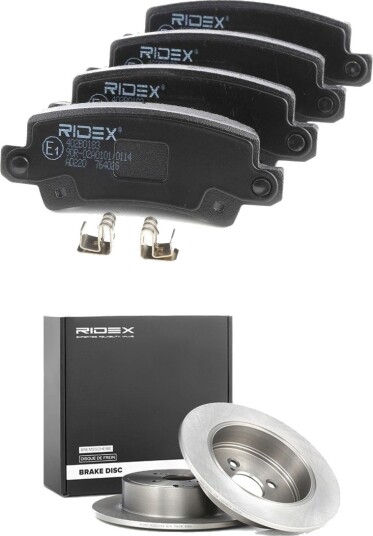 Bremseskiver og -klosser RIDEX 3405B3368